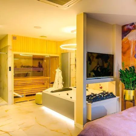 Pietryna Luxury - Sauna , Jacuzzi , Bezposrednio Przy Ul Piotrkowskiej * Lodz (Lodz)